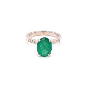 Emerald Diamond Ring 14k Gold 1.83 TCW Certified $3,950 920738